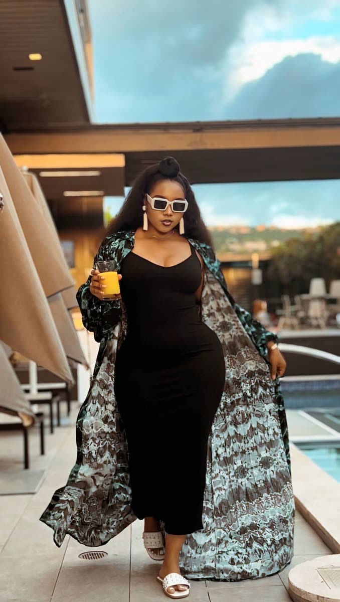 Travel in style with this chic knitted cover-up from Melissa Moses Designs.
