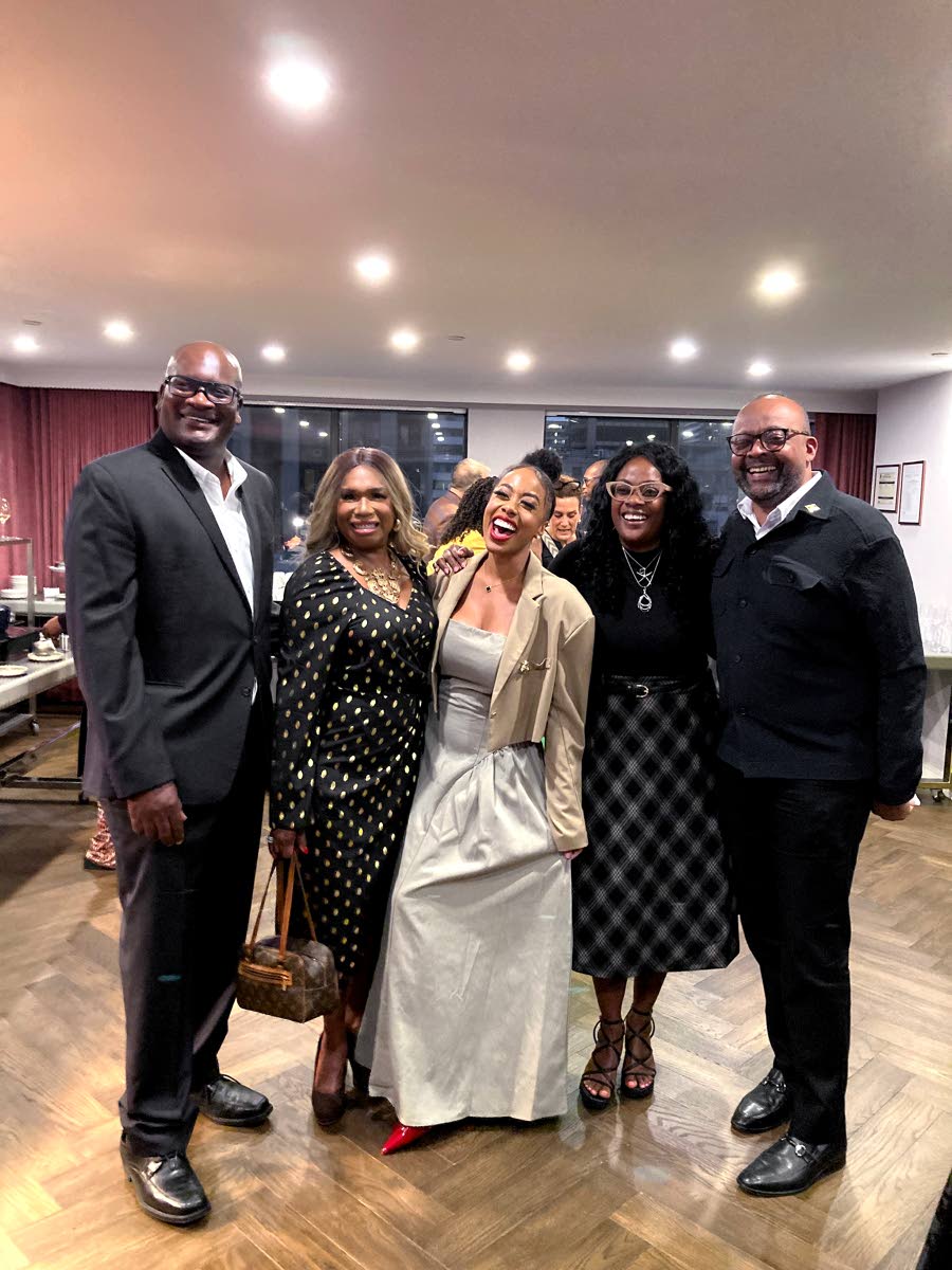 From left; Dan Hamilton, district sales manager for Canada, JTB; media personalities Sophia Findlay and Patricia Jaggernauth; Angela Bennett, regional director, JTB Canada; Donovan White, JTB director of tourism.