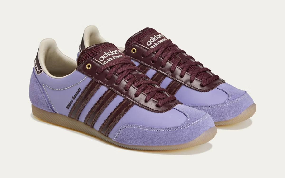 
The Wales Bonner x Adidas Japan Lo in light purple.
