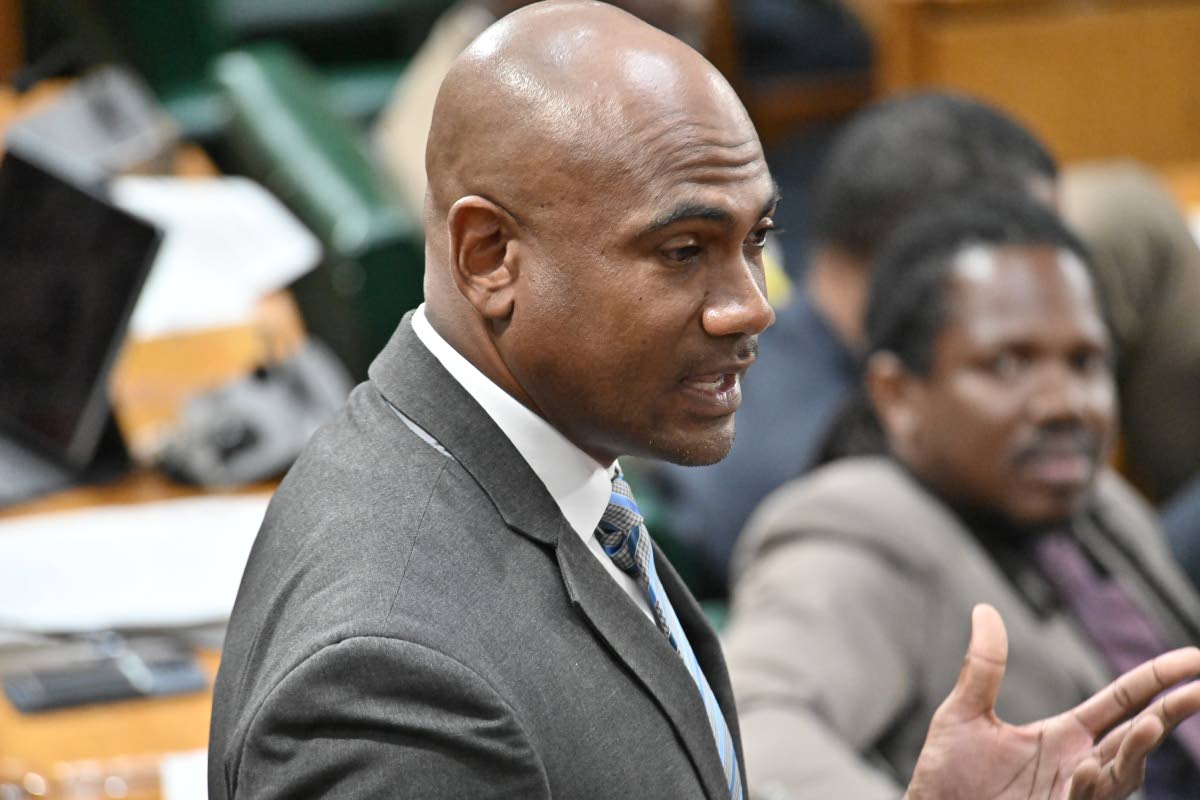 Dr Alfred Dawes, opposition spokesman on health and wellness, addressing the House of Representatives on Tuesday.