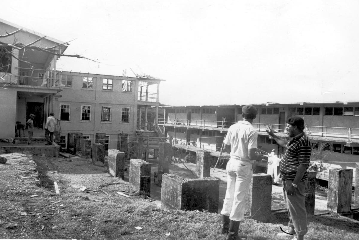 A school in Portland is in shambles following the passage of Hurricane Gilbert in September 1988.