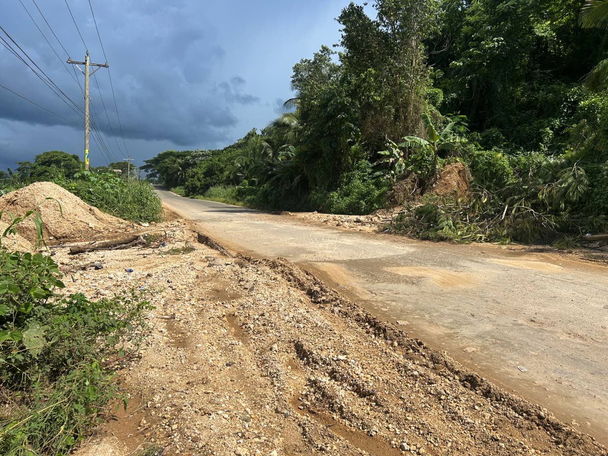Retreat in Westmoreland, where debris often blocks the roadway after heavy rain.