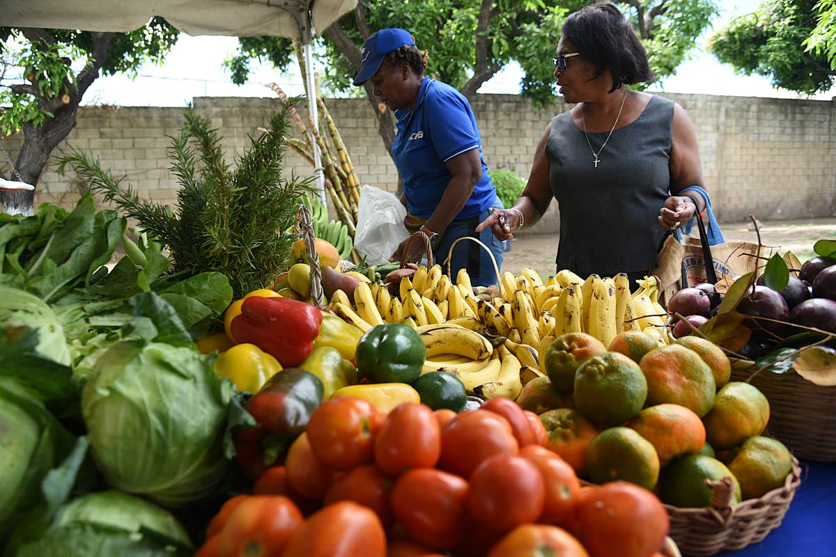 This file photo shows a stall at National Council for Senior Citizens Farmers Market.