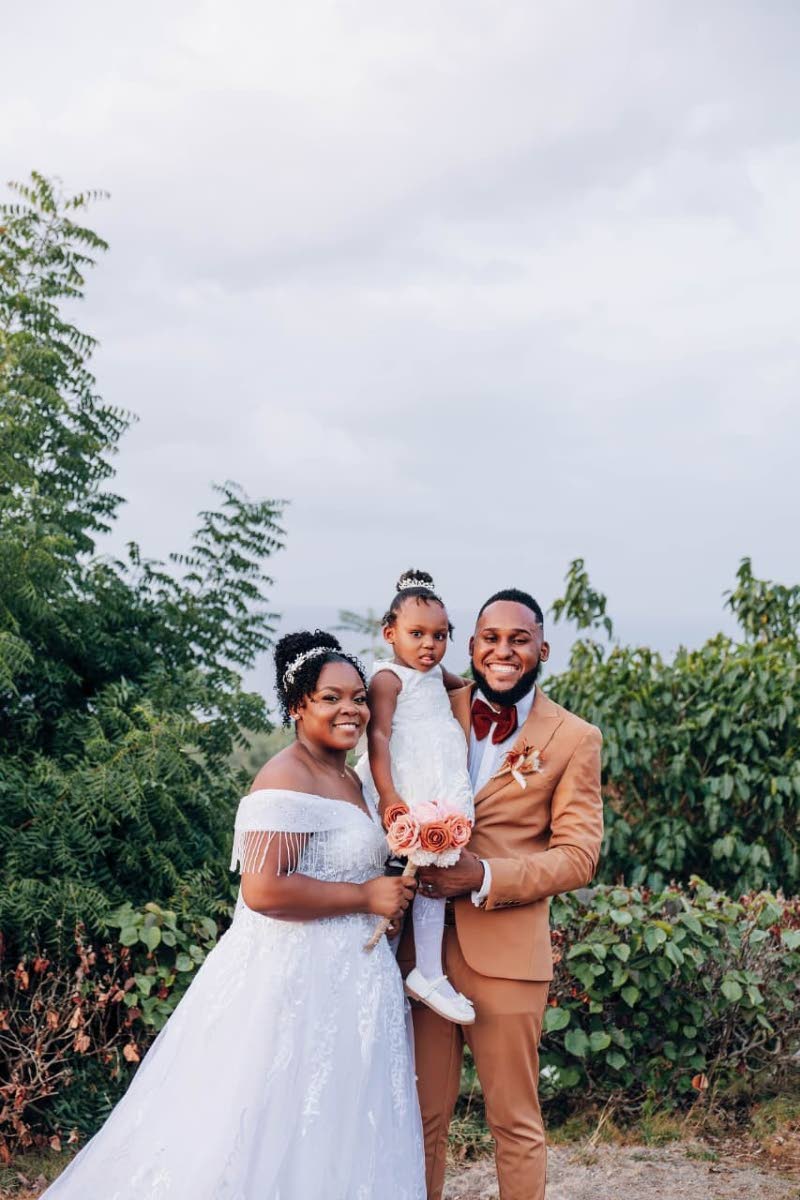 The newly-weds were excited to share this beautiful moment with their princess, Lilliana.