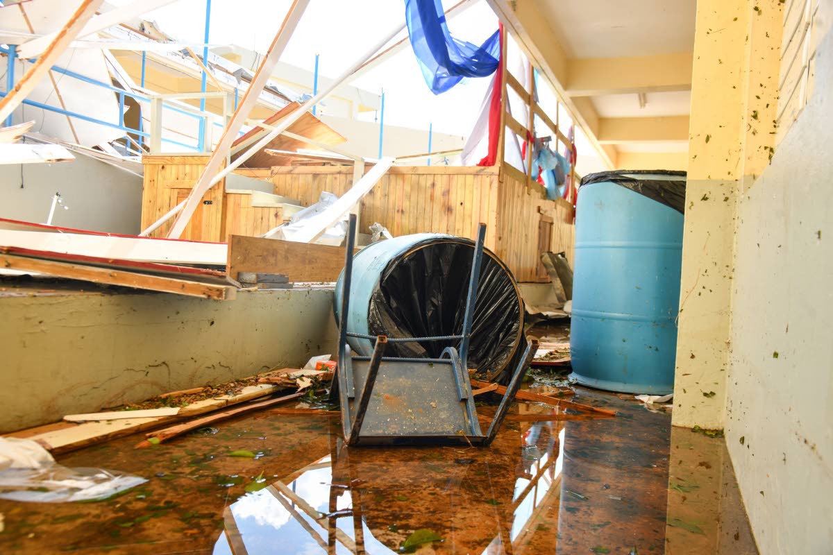 A section of Belmont Academy left in disrepair.