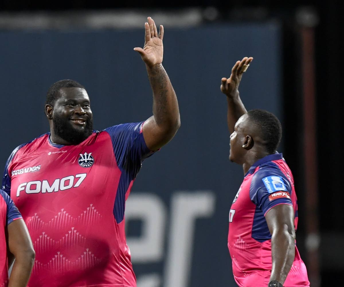 Rahkeem Cornwall (left) and Rovman Powell.