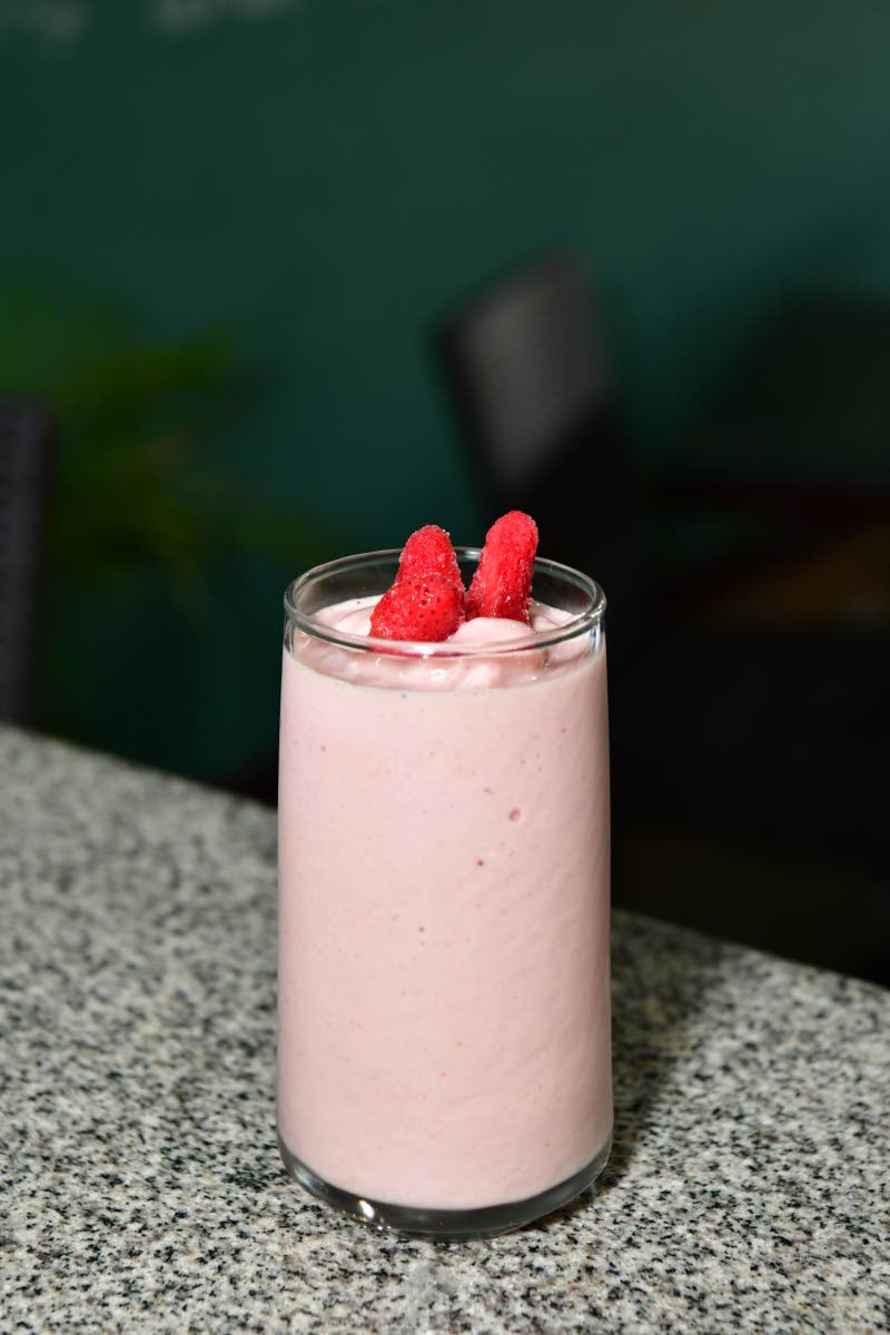 The berry explosion smoothie – a bright, antioxidant-rich blend of local berries, chia, and almond milk that bursts with natural sweetness and energy in every sip.