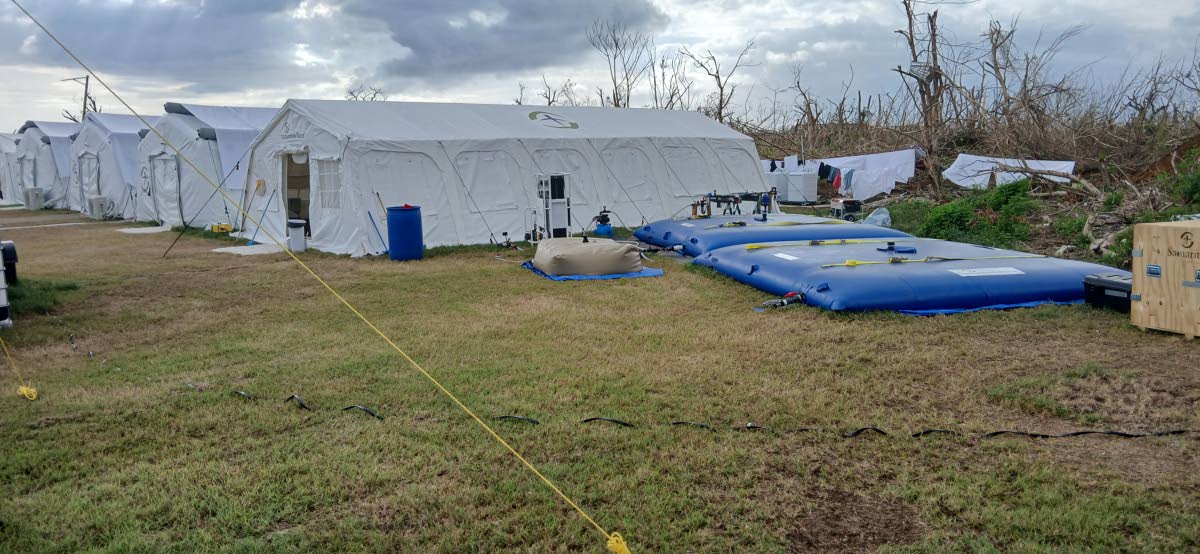 One of the water-purification systems set up in Black River by Samaritan's Purse.