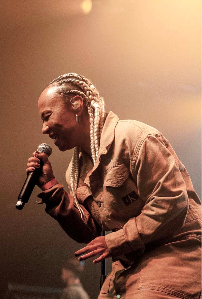 Emeli Sandé moves the audience with her powerful vocals during the charity event.