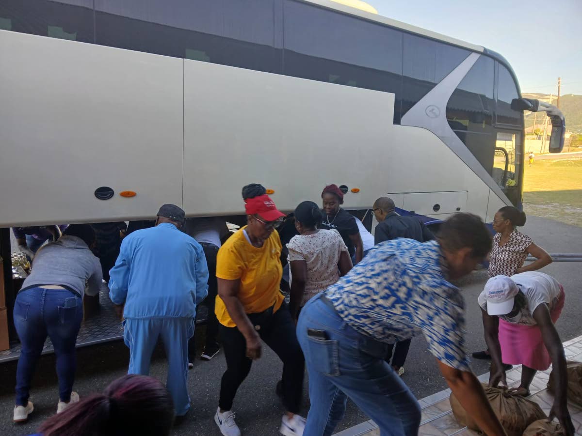 Volunteers on the hurricane-relief mission.