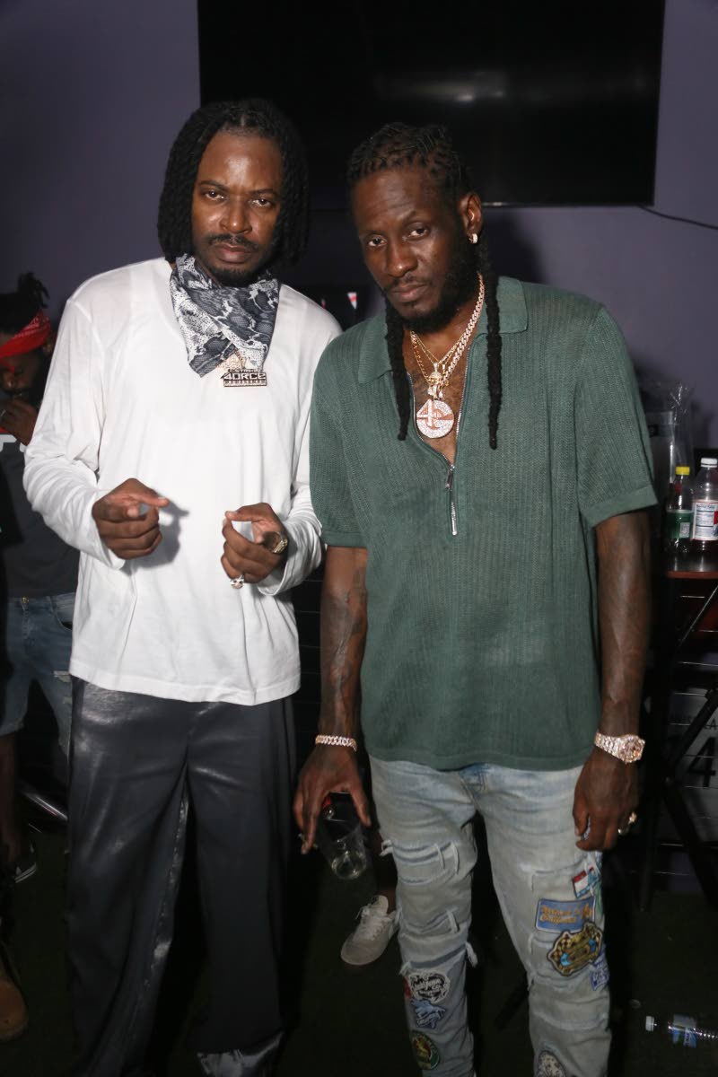 Our lens captured Aidonia (right) and Livewire headliner Govana.