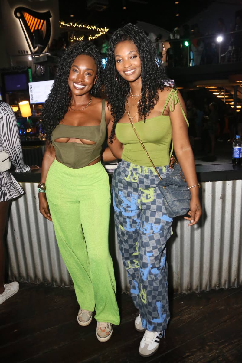 Ivorine Easington (left) 
and Trishanna Barnhardt, both from North Carolina, followed their love of reggae and dancehall to the Livewire concert featuring Ras-I and Govana.