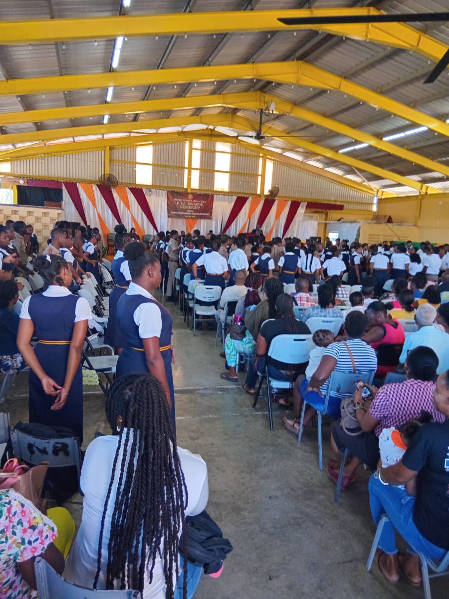 Students, parents and guests attend Dinthill High School’s Parent-Teachers’ Association award ceremony at the Enos Barrett Multi-Purpose Hall, Linstead, on November 19.