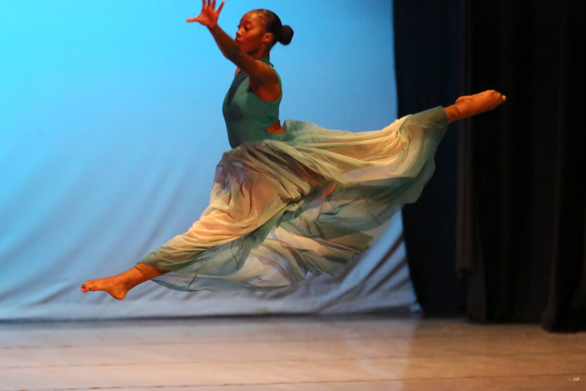 Danielle Doyley captivates the audience with a graceful solo in ‘Insatiable’.