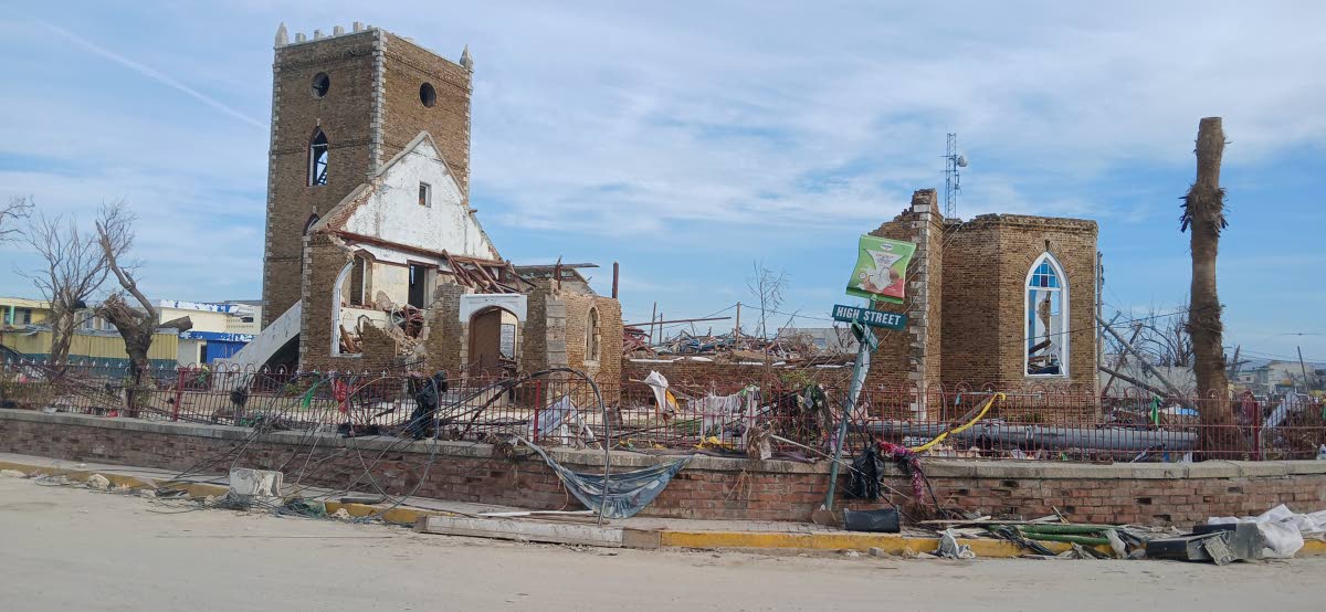  Photo by St John’s Anglican Church in Black River, St Elizabeth, after it was destroyed by Hurricane Melissa on October 28.