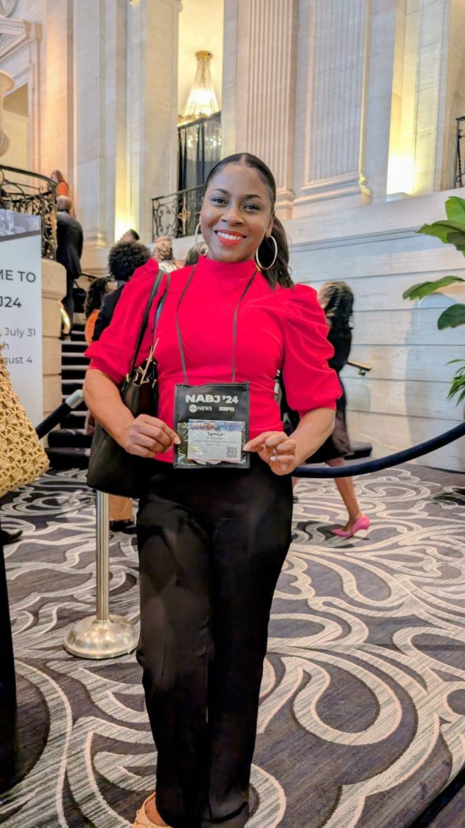 Forrester at the National Association of Black Journalists in Chicago, in 2022.