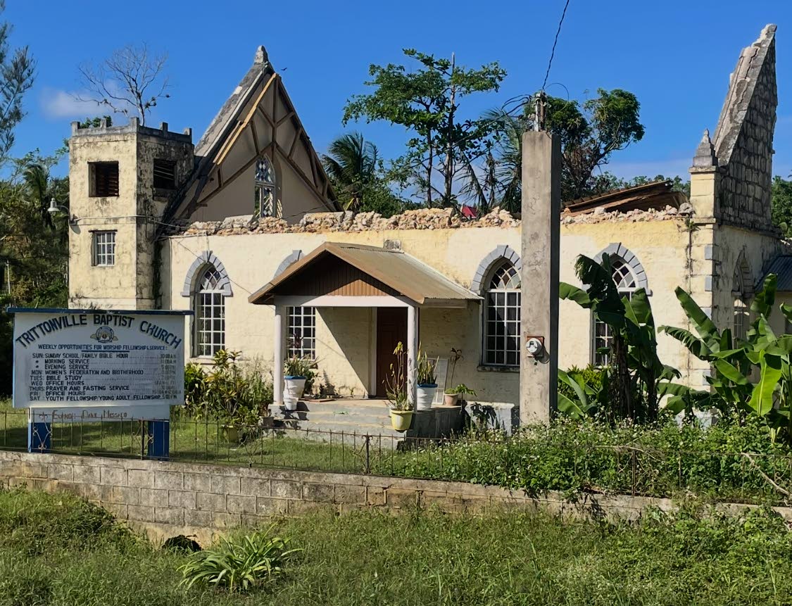 
The 125-year-old Trittonville Baptist Church in Duanvale, Trelawny, now lies in ruin.