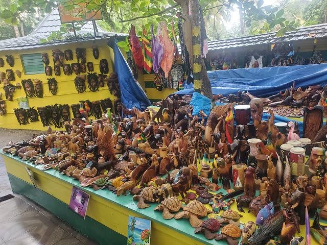 Jamaican Craft Items from the Ocho Rios craft market in St. Ann.