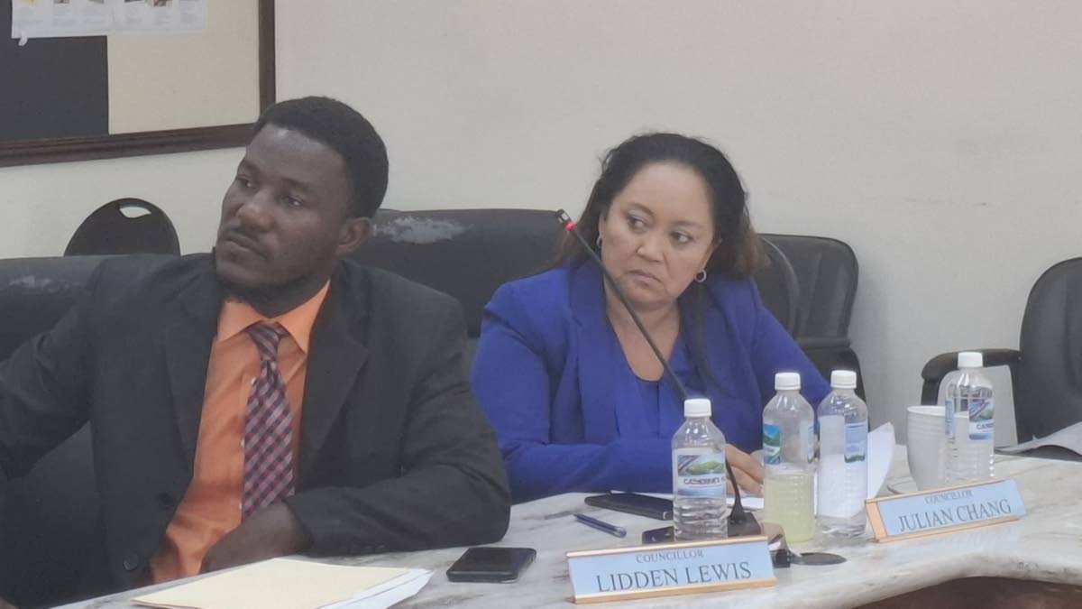 Councillors Lidden Lewis (left) andJulian Chang.