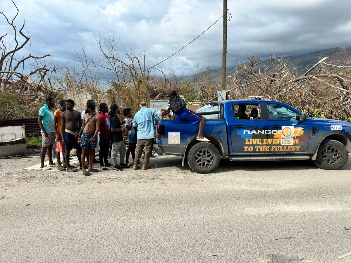 KIG Ranger delivering care packages. 