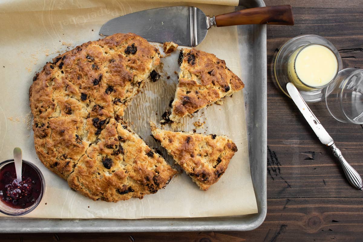 Delicious dried cherry scones.