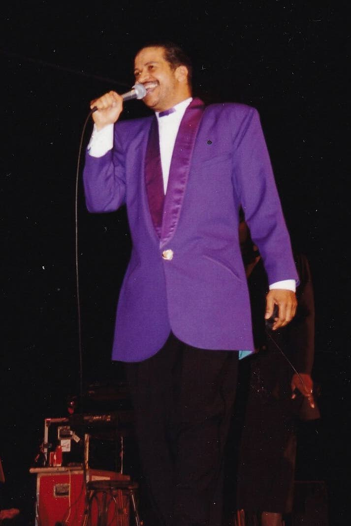This photo, provided by Capital Entertainment, shows Grammy-nominated gospel singer Richard Smallwood performing at the Cramton Auditorium in Washington in 1991.
