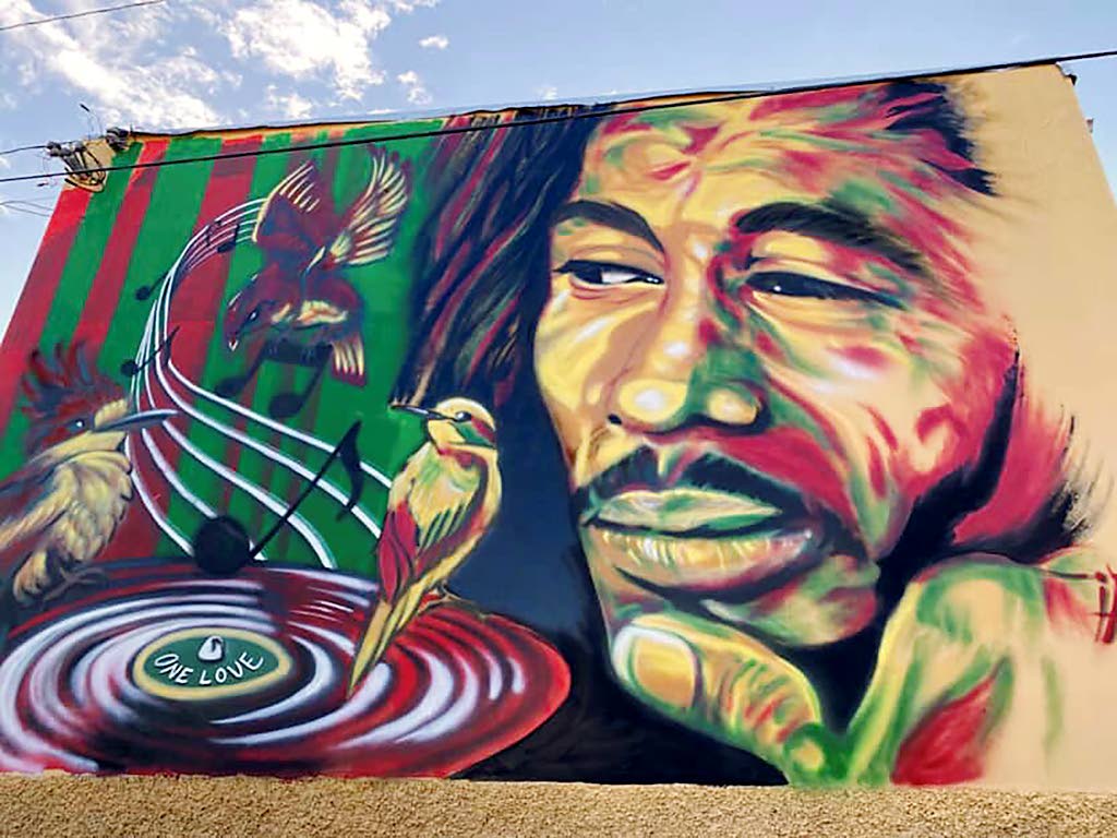 The mural project was spearheaded by Meeting of Styles, Children 4 Change, and the Tivoli Mural Project. 