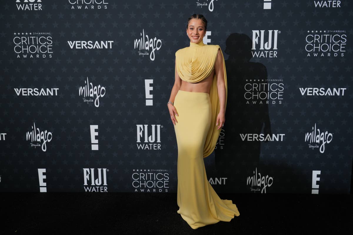 Chase Infiniti kicks off awards season in custom Louis Vuitton. 