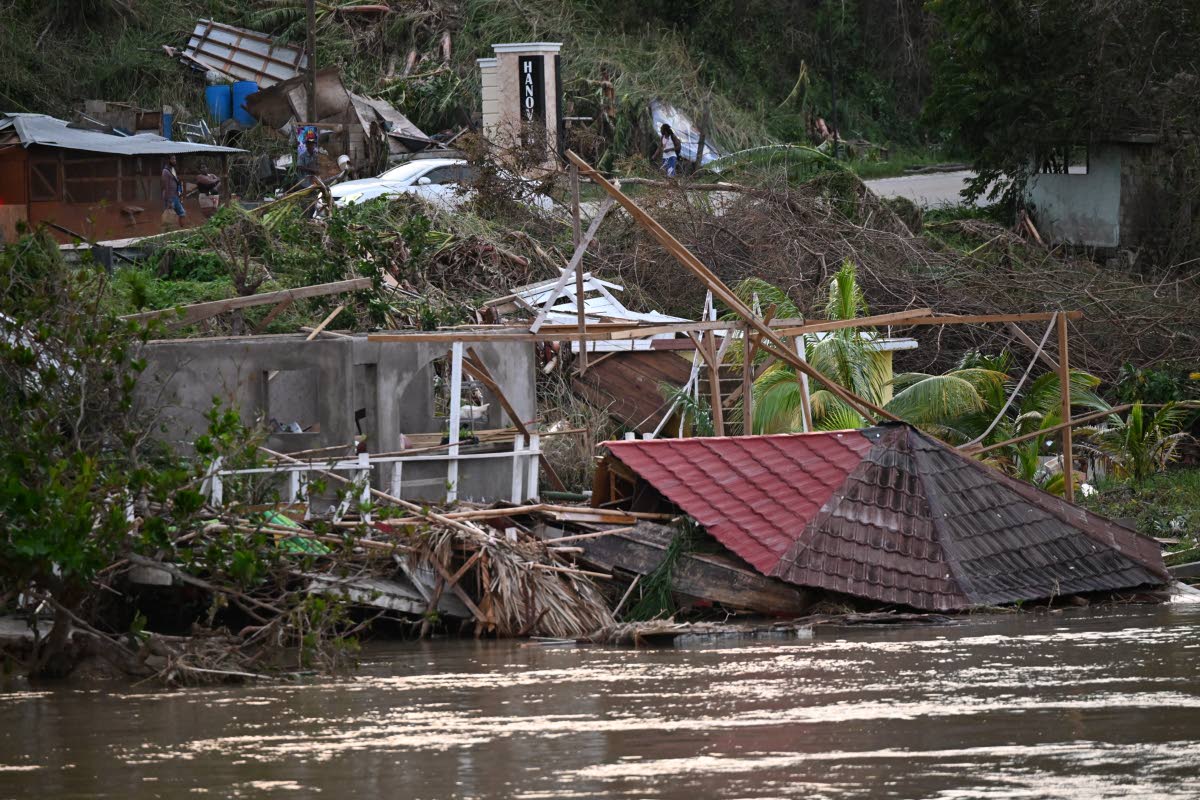 Infrastructure in the Great River area, straddling the border of St James and Hanover, suffered significant damage during Hurricane Melissa.