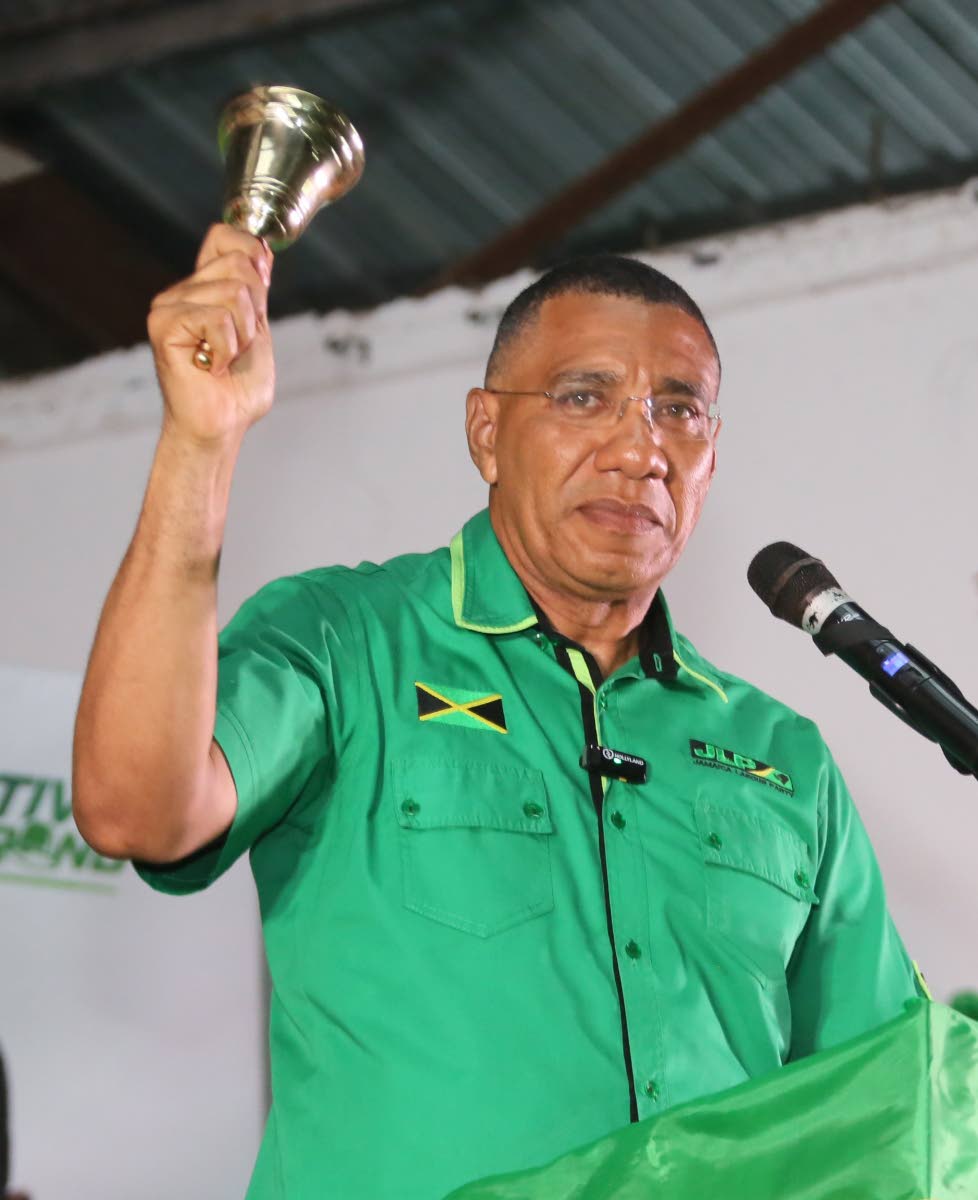 Prime Minister Dr Andrew Holness, leader of the Jamaica Labour Party. 