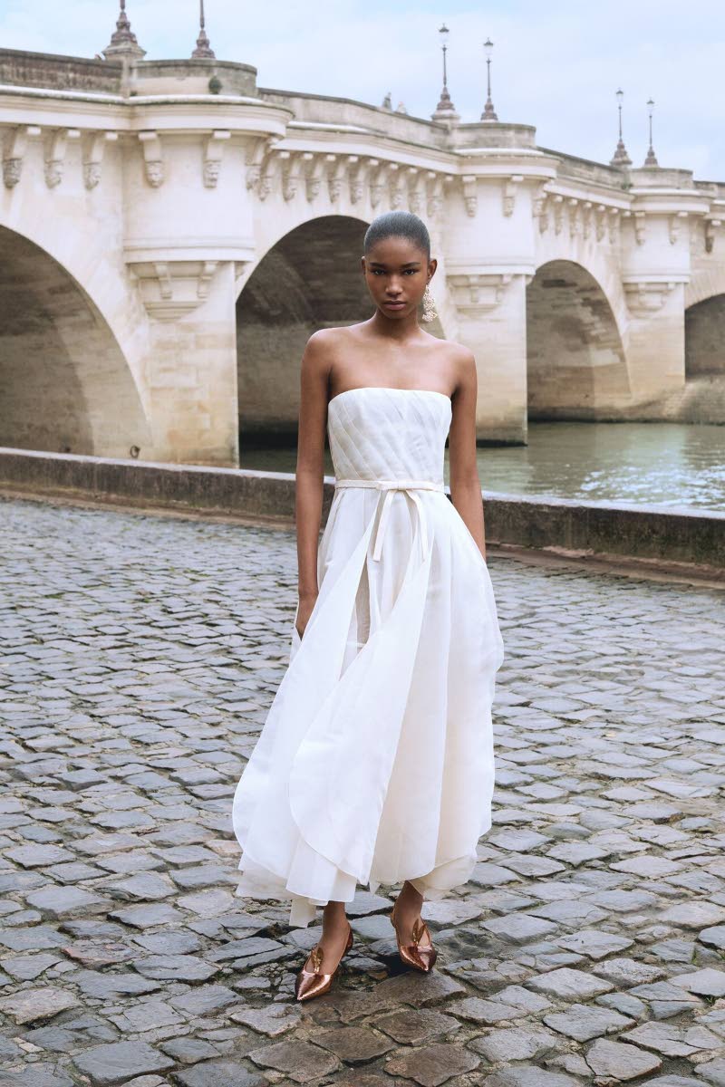 Shot in the City of Lights, Dru Campbell wears the latest womenswear from Jonathan Anderson, who presented his debut Dior collection at Paris Fashion Week back in October. The SAINT star was Look 11 for Anderson’s critically lauded runway show.