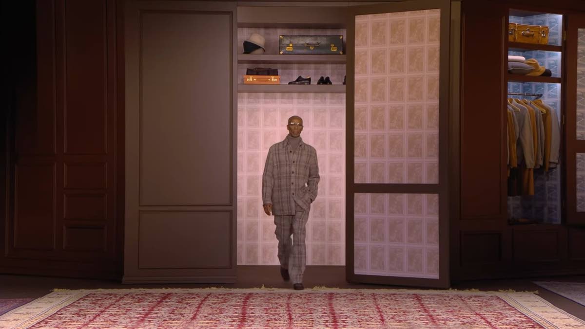 Jamie Melbourne, confirmed for the Zegna show on the strength of a walking video shot last October in Jamaica by SAINT International CEO Deiwght Peters, was Look 45 for creative director Alessandro Sartori.