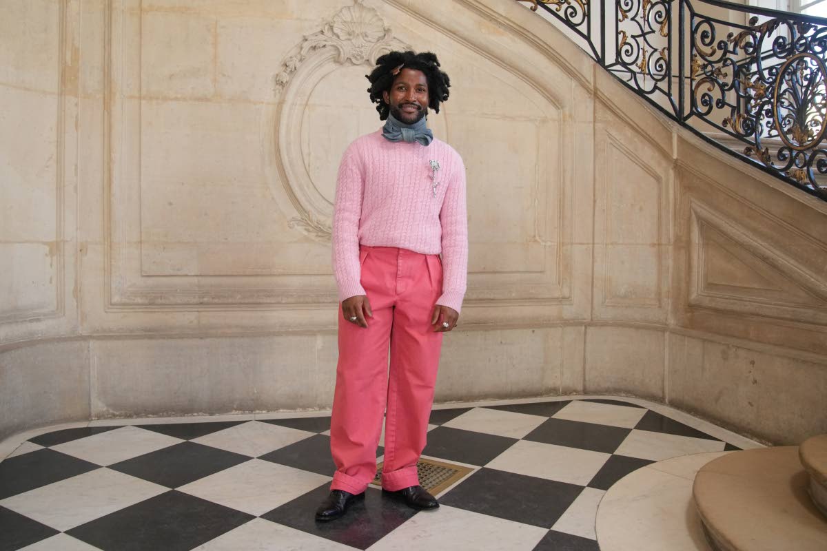 London-based musician and creative Wilfred Cisse decides to add pops of pink to the mix.