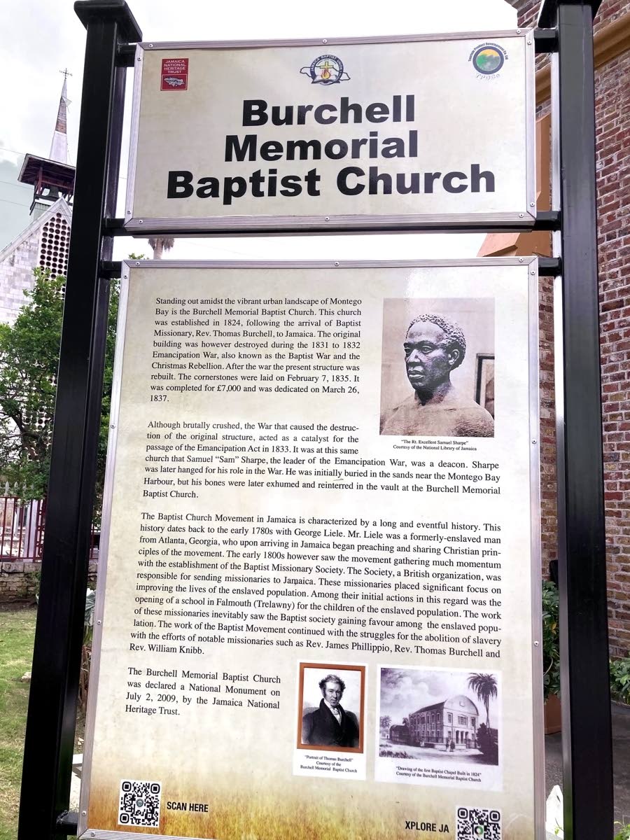 Burchell Memorial Baptist Church in Montego Bay, St James.
