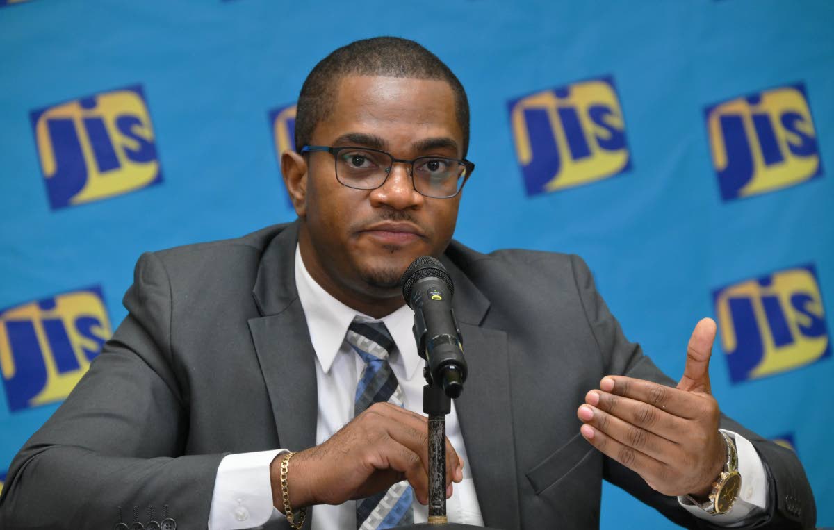 Chief Public Procurement Policy Officer at the Ministry of Finance and the Public Service, Jovell Barrett, speaks during a recent Jamaica Information Service ‘Think Tank’ session.  