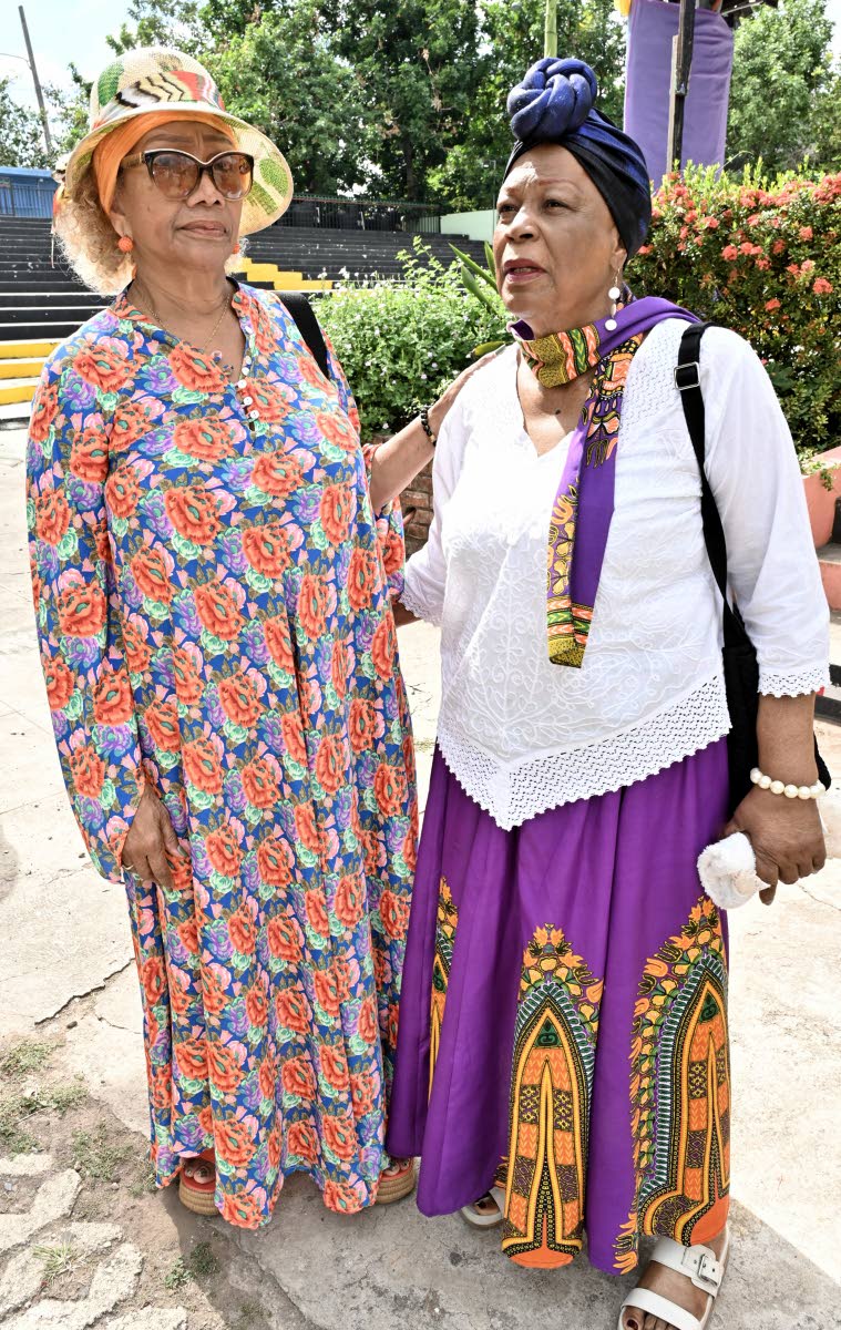 Marcia Griffiths, (left) and Judy Mowatt.