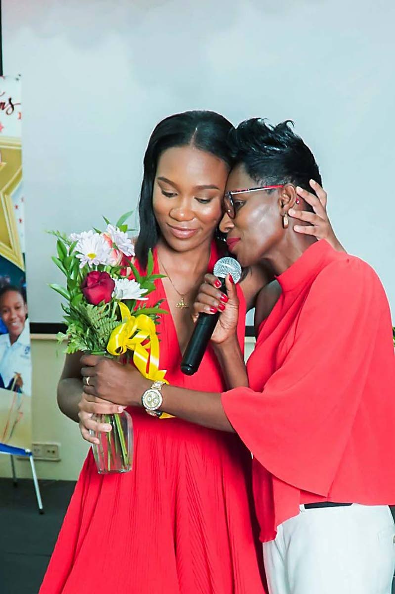 Tiana Dinham, the 2026 Rhodes Scholar, and her mother, Andria Dehaney Grant, at a 2022 sendoff event, held at the Grand Palladium Resort and Spa in Lucea, Hanover, for her entry into the US-based University of North Carolina.