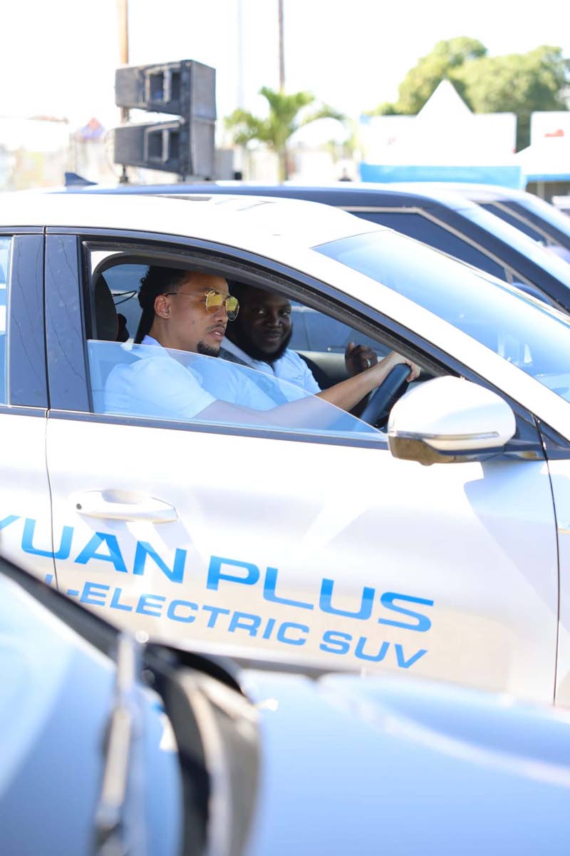 A guest takes the best-selling BYD Yuan Plus out on a test drive, experiencing the brand’s signature all-electric performance firsthand.