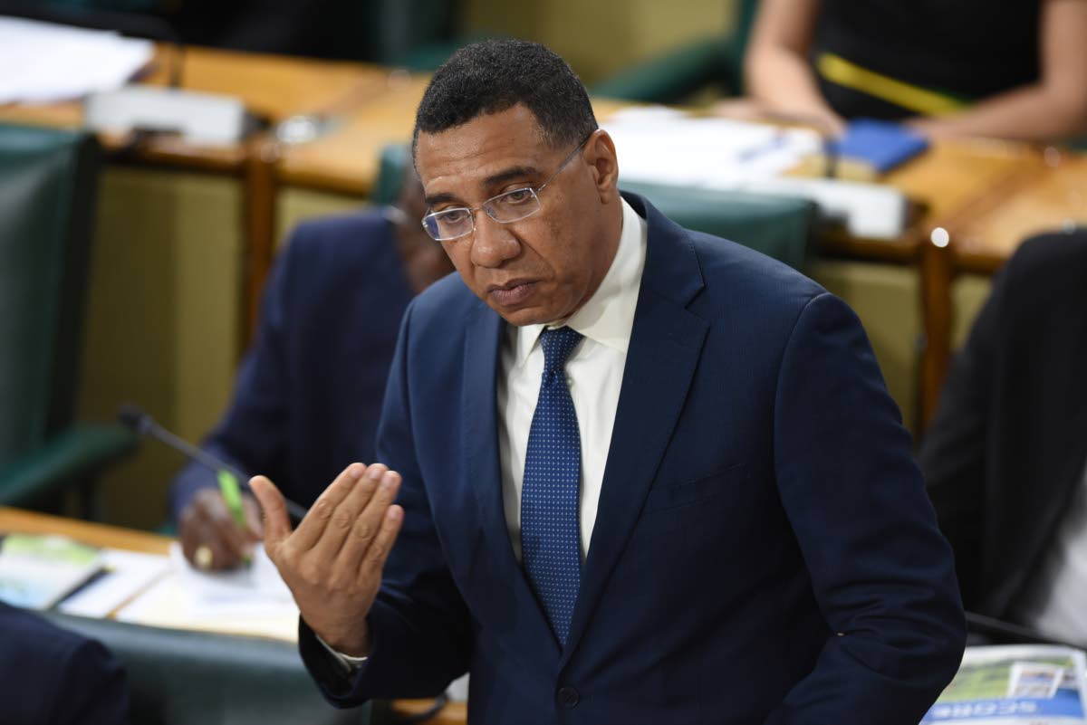 Prime Minister Dr Andrew Holness.