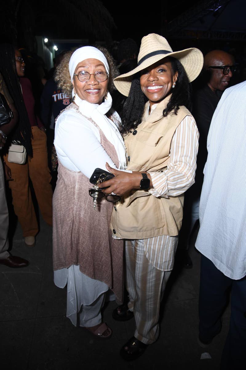 Queen of Reggae Marcia Griffiths (left) and Emmy Award winning actress, Sheryl Lee Ralph at Sly Dunbar’s nine night.Queen of Reggae Marcia Griffiths (left) and Emmy Award winning actress, Sheryl Lee Ralph at Sly Dunbar’s nine night.