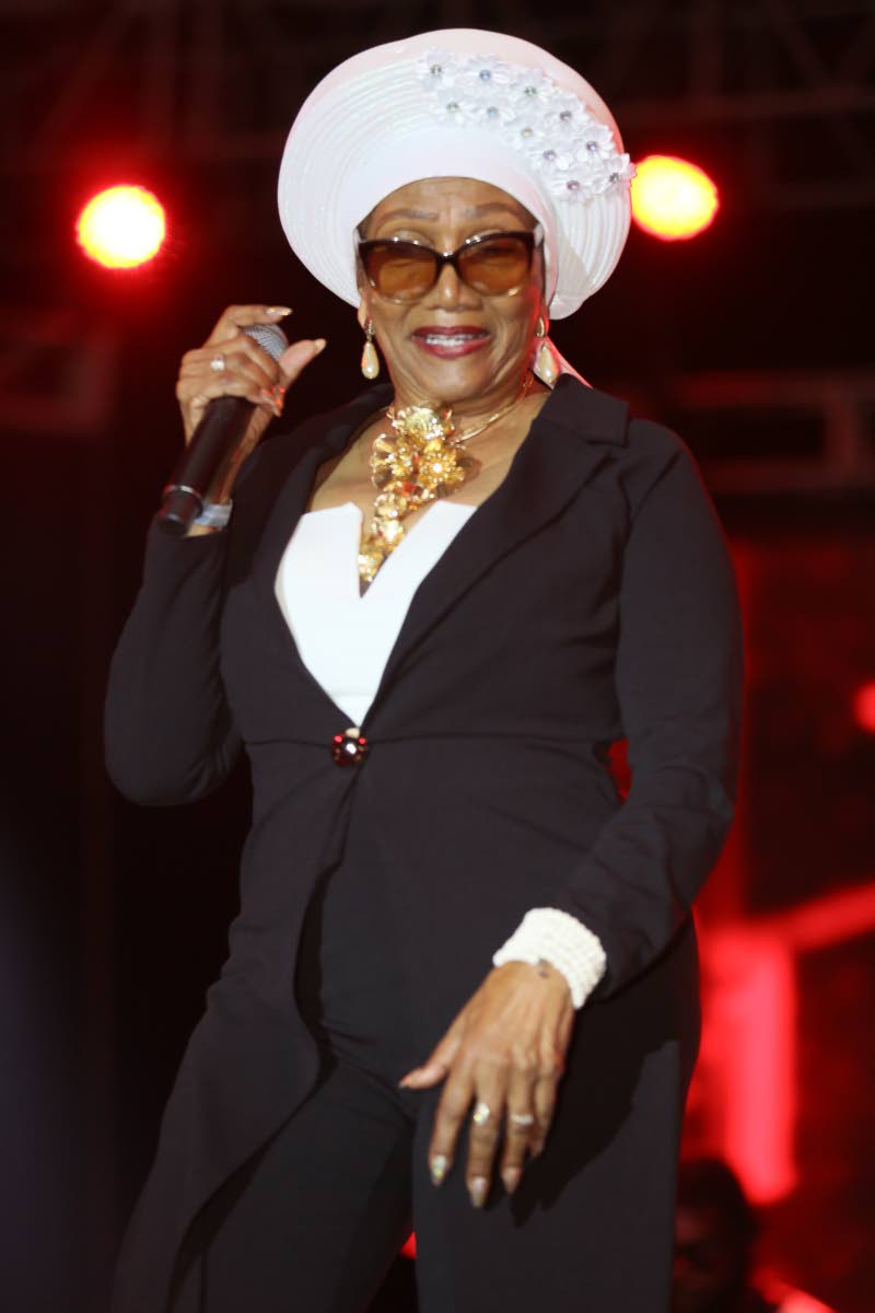 Reggae Queen Marcia Griffiths, seen here performing at the 2025 Coveside Concert in St Ann, shows off her timeless vocal skills with ‘Grateful’ on the ‘Jam Again Riddim’ compilation album.