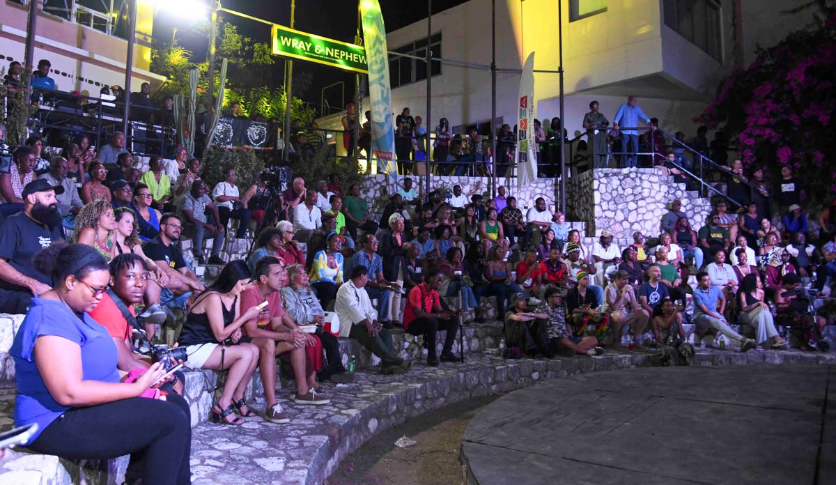Attendees at JaRIA’s Reggae Wednesdays at the Edna Manley College in Kingston.