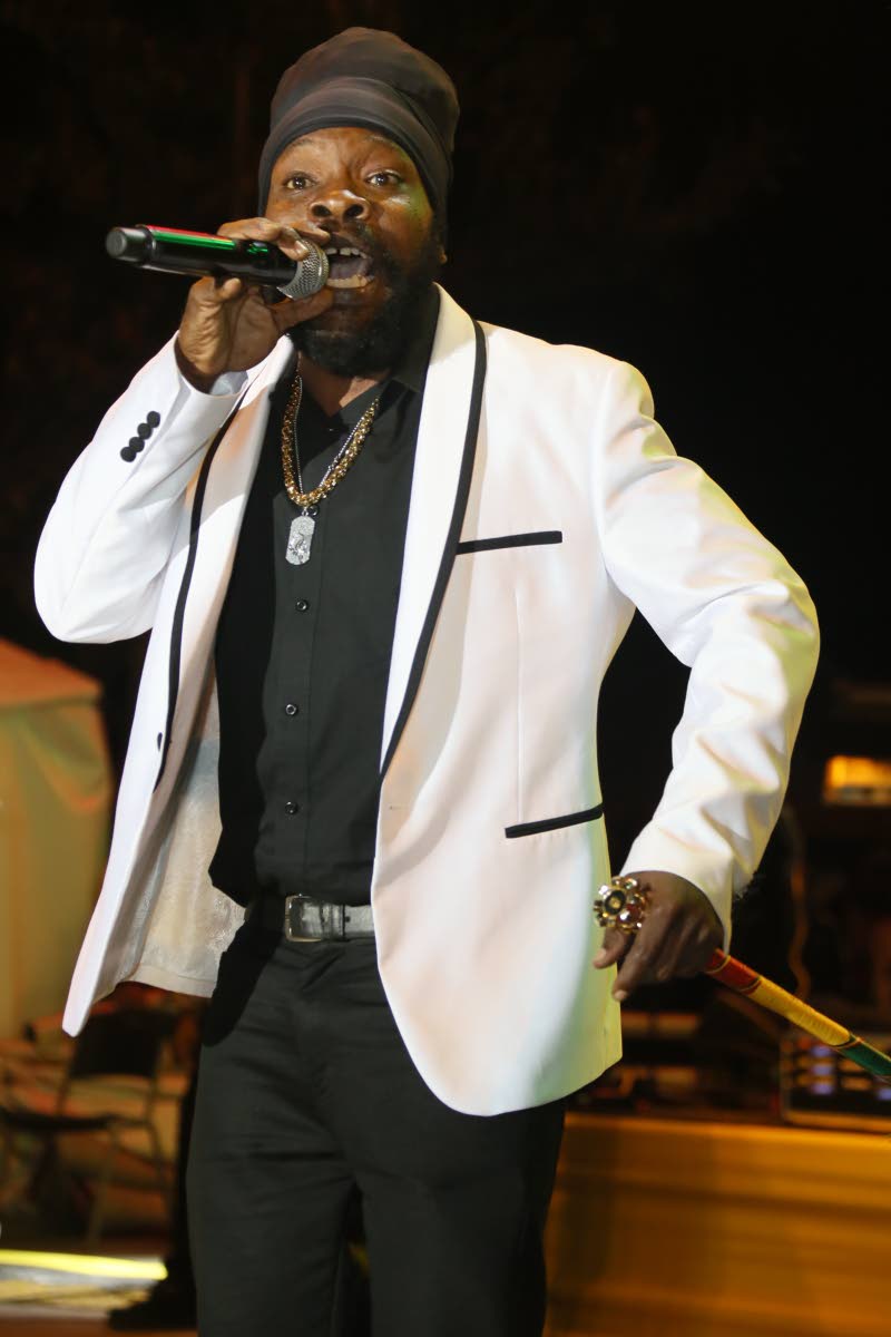 Bushman performs at the Emancipation Park concert celebrating Bob Marley’s 81st birthday.