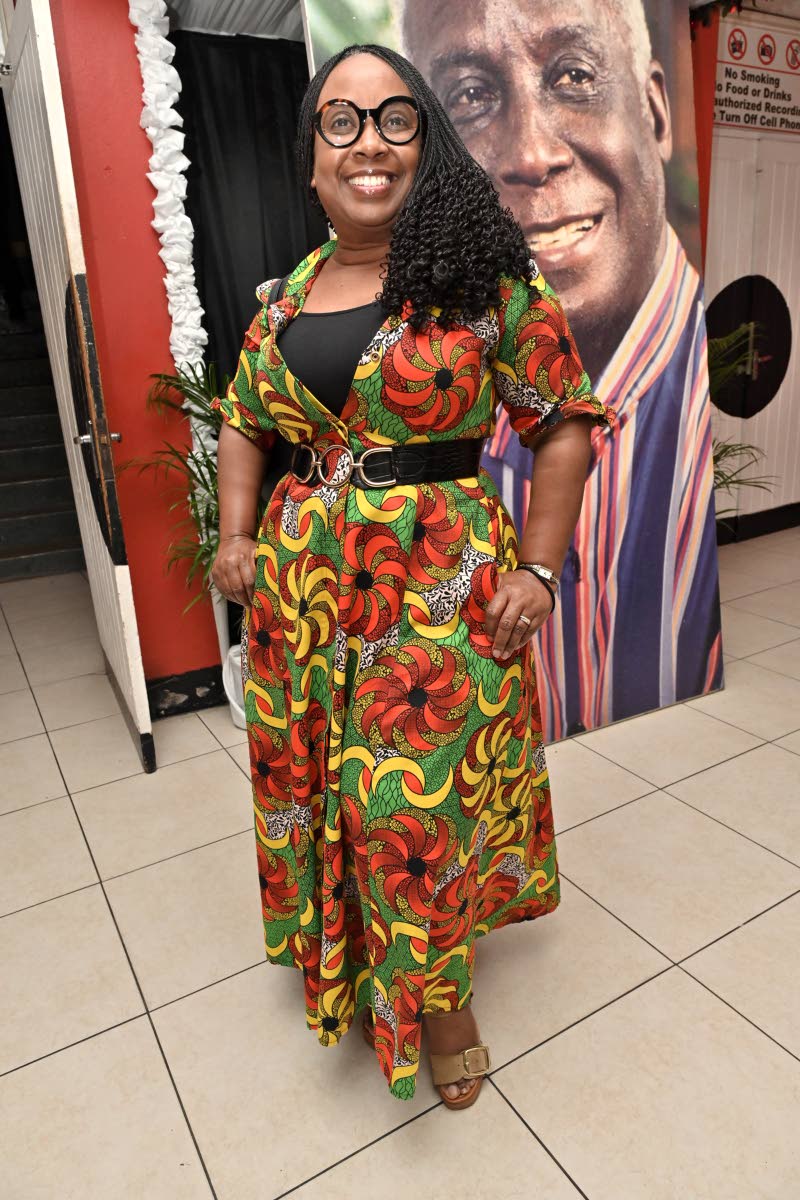 Dr Trudy-Ann Barrett, vice-principal for academic affairs at the Edna Manley College of the Visual and Performing Arts, wears a vibrant shirt dress at the Rex Nettleford Foundation’s Remembering Rex celebration at the Little Theatre on Tuesday.