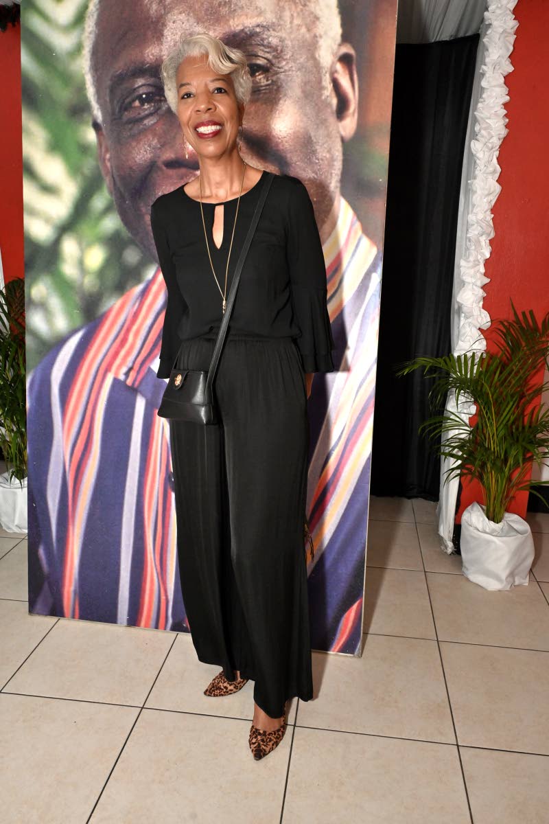 Celia Davidson Francis, specialist consultant at the Rex Nettleford Foundation, sharpens her look with pointed-toe leopard-print footwear.