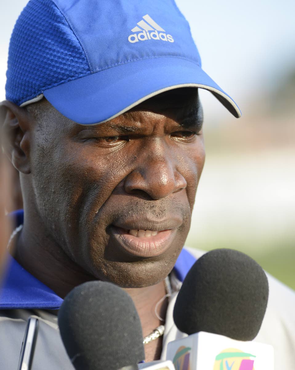 Assistant coach of the national Under-17 squad Vassell Reynolds.