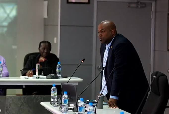Montego Bay Deputy Mayor Dwight Crawford, the councillor for the St James Municipal Corporation’s (StJMC) Spring Garden division, at the municipal corporation’s monthly meeting on Thursday.