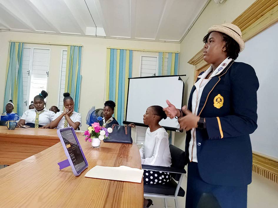 Region Three Vice President Deanna Harriott at Troy High School.