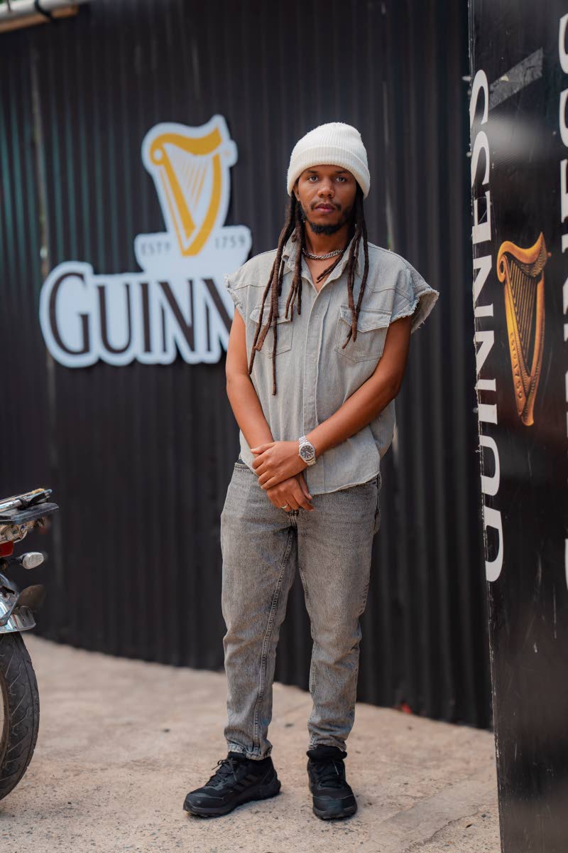 Above: Recording artiste Kxng Izem pauses for a snap. 