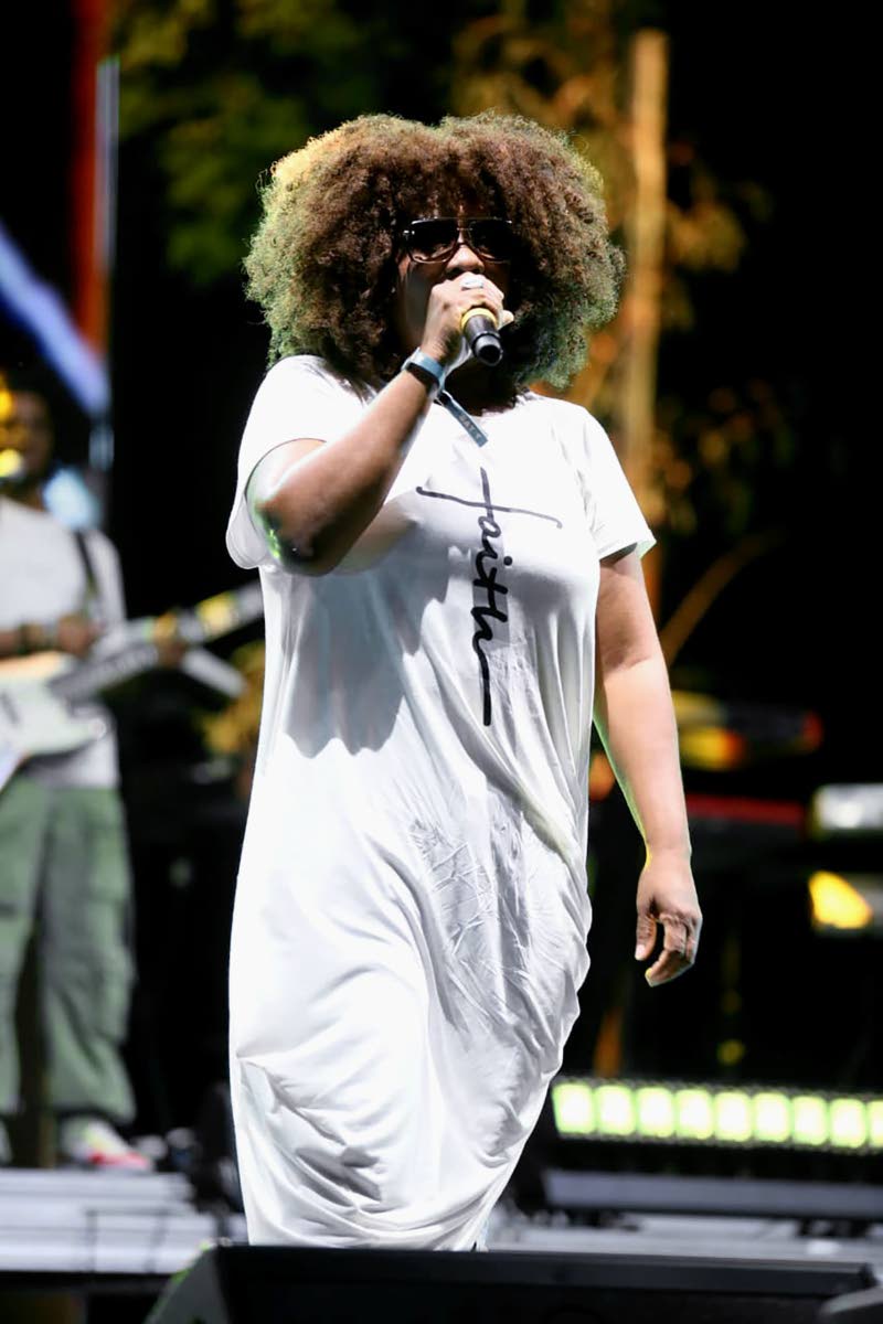 Tanya Stephens connects with the audience during her crowd-pleasing set.